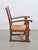 Modern Dutch Brutalist Armchair in Rush and Oak, 1950s For Sale - Image 12 of 13