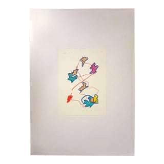 Giulio Turcato, Abstract Composition, Original Screen Print, 1970s For Sale
