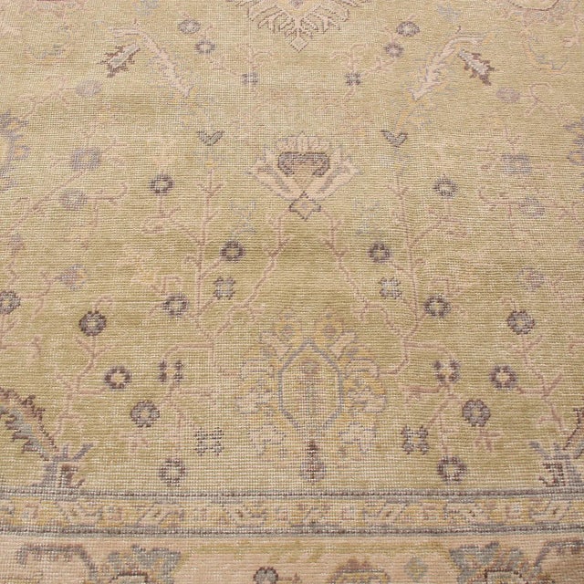 Textile Rug & Kilim’s Oversized Traditional Cyrus Rug in Pistachio, 12x16 For Sale - Image 7 of 9