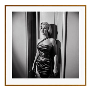Marilyn Monroe on the Set of "How to Marry a Millionaire" Brown Framed Archival Pigment Print For Sale
