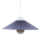 1970s Danish Caprani Pleated Swag Lamp For Sale