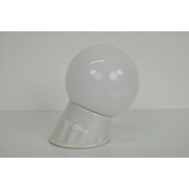 Made in Czechoslovakia. Made of porcelain, opaline glass. New Cabling 1xE27 or E26 bulb. Re-polished. Good original...
