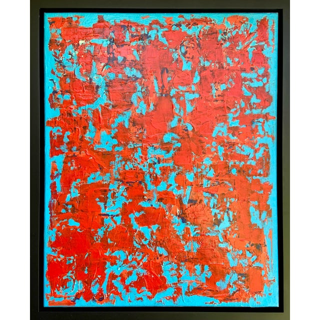 Red Contemporary Original Abstract Painting For Sale - Image 8 of 12