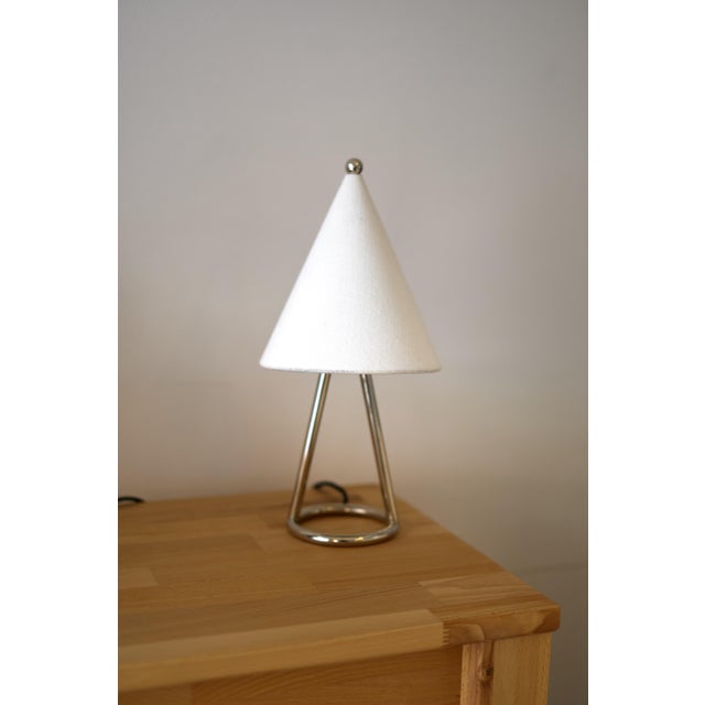 Table Lamp in Nickel Plated Brass by ZAVADSKI, 2022 For Sale - Image 4 of 4