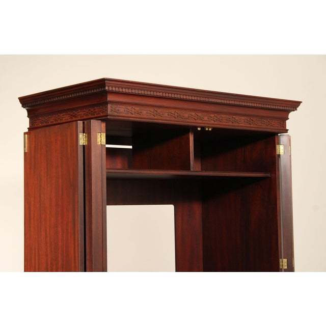 Henkel Harris Georgian Style Mahogany Armoire For Sale - Image 9 of 18