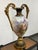 Rococo 19th Century Rococo Shepherds Lovers Porcelain Vase With Ormolu Cherub Handles For Sale - Image 3 of 12