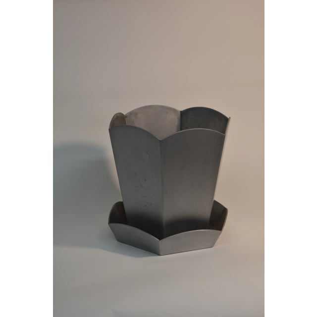 2020s Oblik Studio Aluminum Planter With Drip Tray For Sale - Image 5 of 5