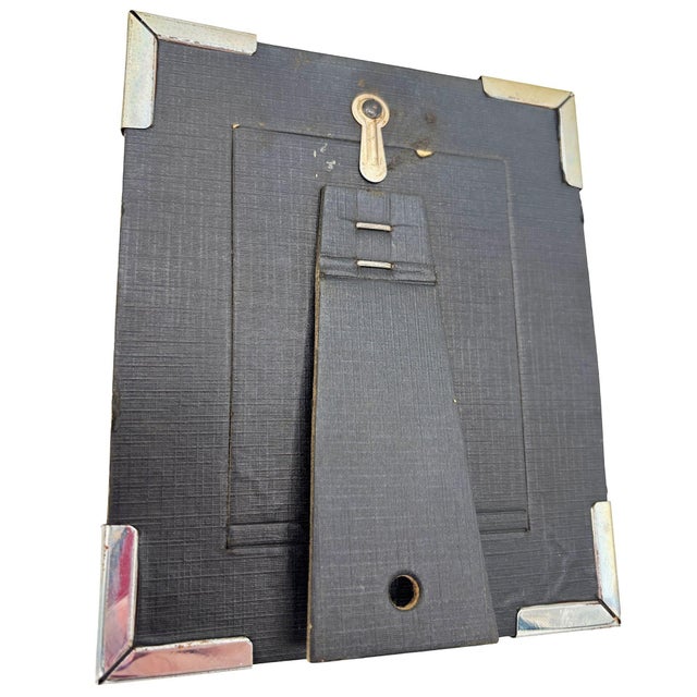 1920s 1920s Art Deco Reverse Black & Gold Painted Glass Picture Frame 4x6 For Sale - Image 5 of 5