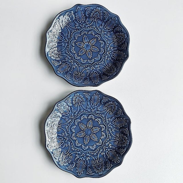 Baroque Vintage Baroque Baroque Ceramic Plate - Set of 4 For Sale - Image 3 of 6