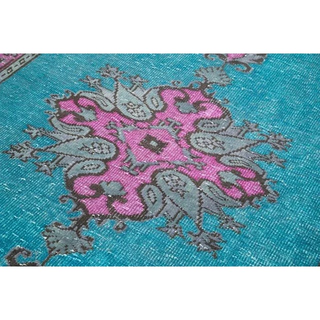 Turkish Hand Carved Rug For Sale - Image 5 of 7