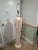 1980 Lily Floral Sculpture Plaster Pink Floor Lamp For Sale - Image 10 of 10