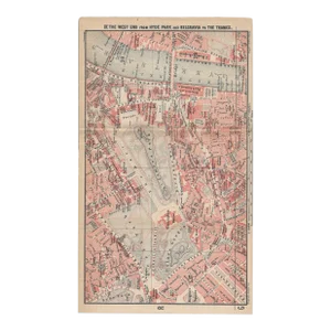 1910 West End London United Kingdom Map