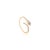 Modern White and Black Diamond Snake Ring for Women in 14k Gold Size 6 For Sale - Image 3 of 11