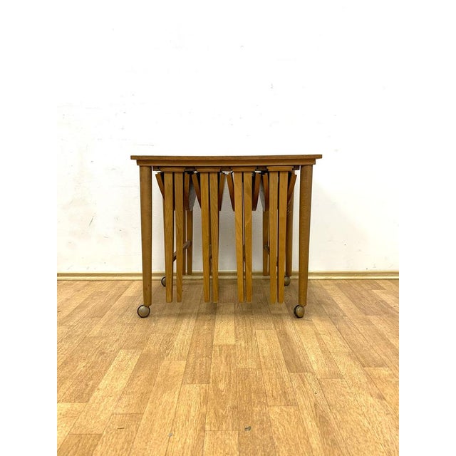 Vintage Nesting Tables from Paul Hundevad, Czech, 1960s, Set of 5 For Sale - Image 10 of 11