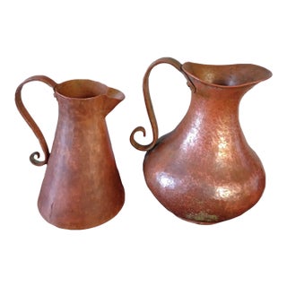Cooper Pitcher Set of 2 For Sale