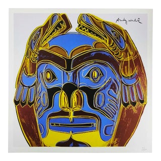 1980s After Andy Warhol "Northwest Coast Mask" by Cmoa For Sale