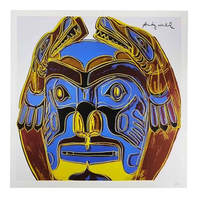 1980s After Andy Warhol "Northwest Coast Mask" by Cmoa For Sale