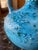 1970s Glazed Ceramic Turquoise Blue Vase For Sale - Image 5 of 6