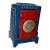 Antique Cast Iron Champion Safe Red Blue Art Deco Thrift Still Bank Geneva Ohio For Sale