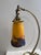 Metal French Art Deco Brass Desk Lamp with Glass Shade from Muller Frères Lunéville, 1920s For Sale - Image 7 of 12