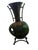 Artisan Glazed Ceramic Vase on Wrought Iron Stand With Sculptural Horn Accent For Sale - Image 4 of 10