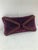 Modern Purple Velvet Decorative Pillow With Glass Beads For Sale - Image 3 of 9