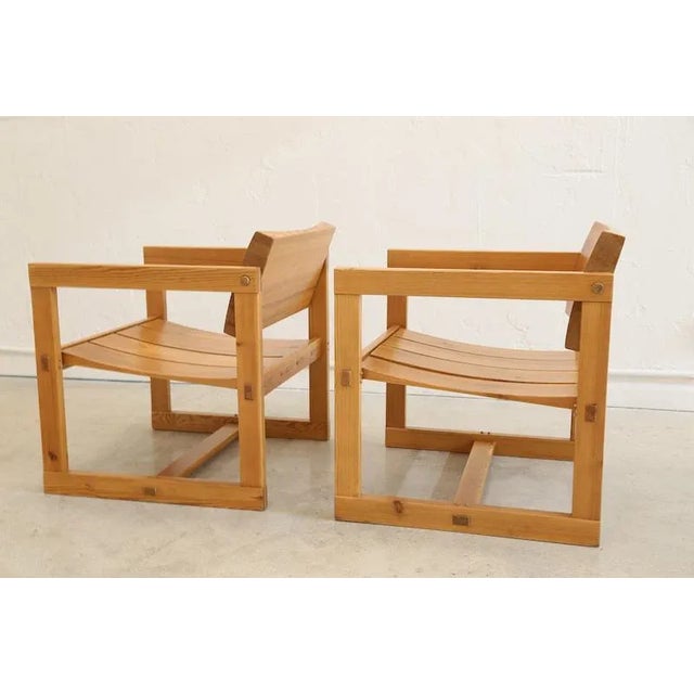 1960s Trybo Series Lounge Chairs by Edvin Helseth Norwegian - a Pair For Sale - Image 5 of 8