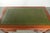 Wood English Desk with Green Leather Top, Gilt Details and 5 Drawers For Sale - Image 7 of 15