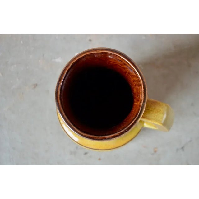 1960s Vintage Yellow Ceramic Vase from Scheurich For Sale - Image 5 of 8