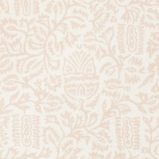 Schumacher Morris Fabric in Blush For Sale