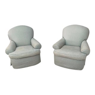 Hollywood Club Chairs - a Pair For Sale