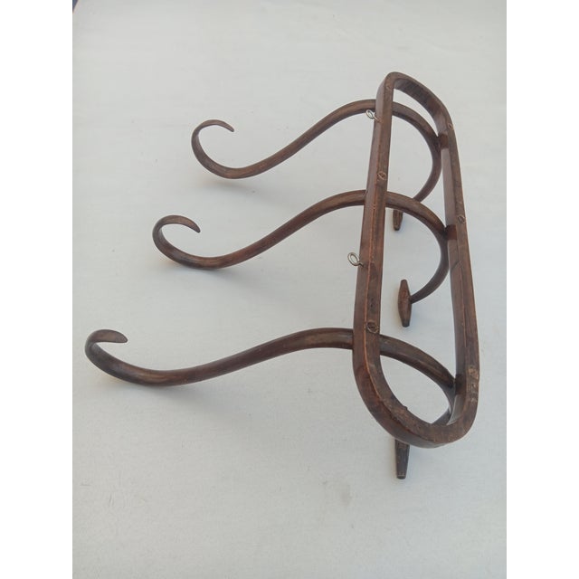 Vintage Bentwood Wall Coat Rack, 1950s For Sale - Image 5 of 7