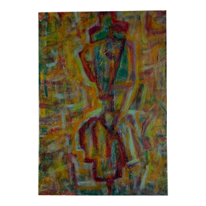 Original Abstract Figurative Painting by Gavin Mc Groggan, 2016 – Colorful Modern Artwork