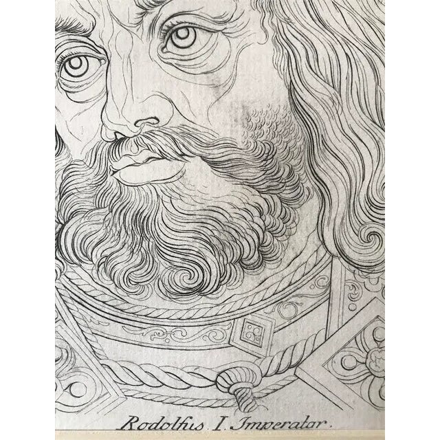 Original Antique Etching of Rudolf I the Holy Roman Emperor by William Blake For Sale In New York - Image 6 of 8