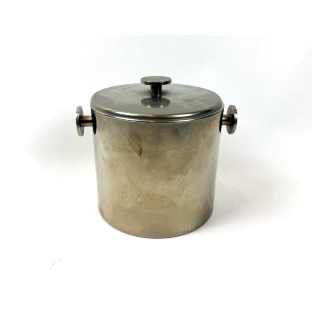 Vintage Ice Bucket with Tongs by Hans Tunwald for Freddotherm, Switzerland, 1960s For Sale - Image 12 of 12