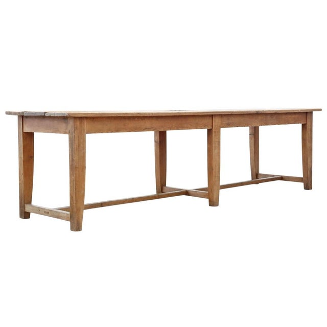 Antique 19th Century Refectory Dining Table 810, 1890s For Sale - Image 4 of 13