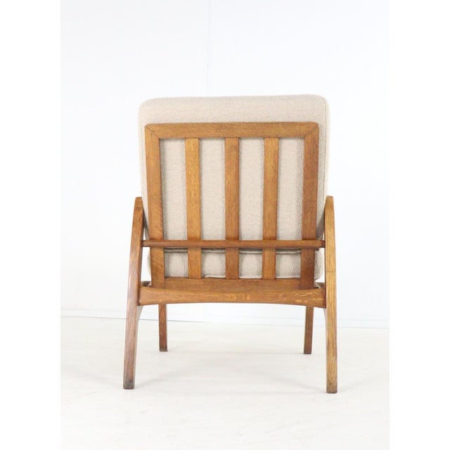 Bernhout Armchair in Wood & Upholstery For Sale - Image 6 of 9