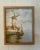 Vintage original oil on canvas of the tranquil Holland countryside with a windmill, and sailboat as it's subjects. Signed...