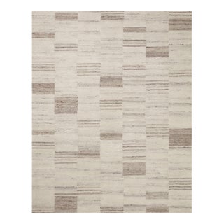 Amber Lewis x Loloi Rocky Ivory / Dove 9'-3" x 13' Area Rug For Sale