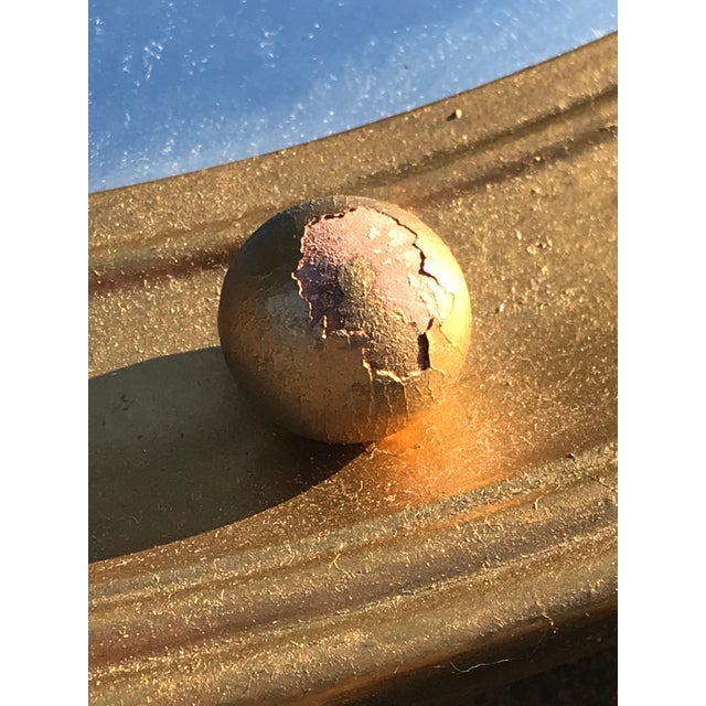 20th Century Federal Eagle Wood & Gesso Gilded Convex Mirror For Sale In Dallas - Image 6 of 9