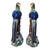 Ceramic Pair Parrot Phoenix or Peacock Bird Figurines Table Sculptures - Hand Painting Chinese Porcelain Book Matching Set - Chelsea House Mottahedeh Style For Sale - Image 7 of 10