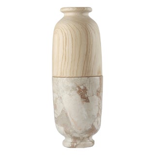 Itinerant _ Wood and Marble 05 Sculpture by Gumdesign for La Casa Di Pietra For Sale