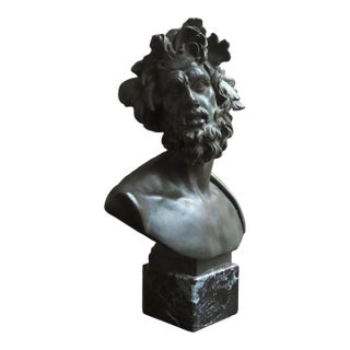 Mid 20th Century Classical Male Bust Sculpture For Sale