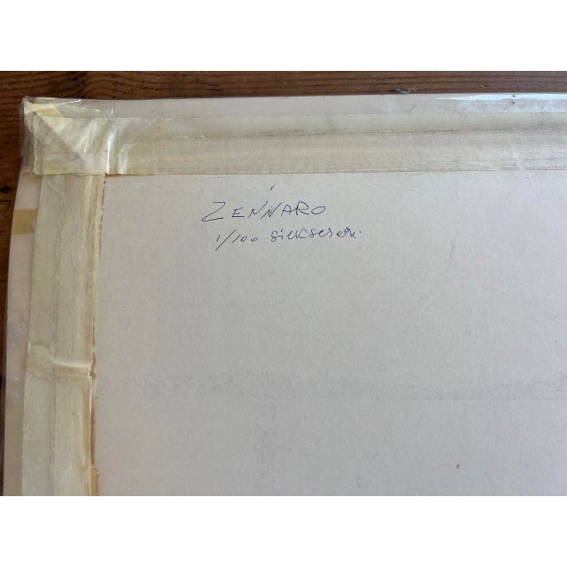 Giorgio Zennaro Vintage Abstract Silkscreen, Signed For Sale - Image 9 of 10
