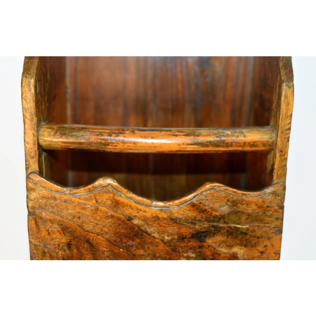 Early 20th Century Early 20th Century Antique Utensil Towel Holder For Sale - Image 5 of 14