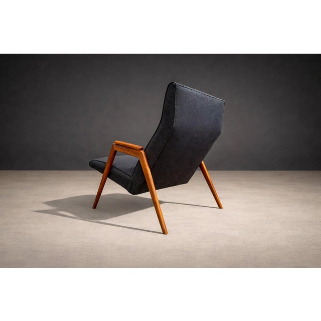 Armchair in Pau Marfim & Fabric, Pierre Weckx, 1950s - Lot 880 For Sale - Image 15 of 16
