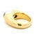 Vintage Baccarat 18k Gold Crystal Dome Statement Ring, French Modernist, Size 6.5 For Sale - Image 10 of 13