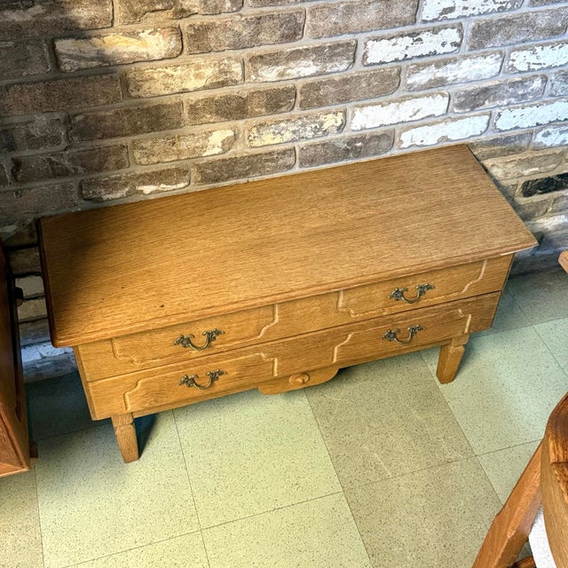 Mid-Century Modern Mid 20th Century Danish Brutalist Hall Chest by Henning Kjærnulf, Attributed For Sale - Image 3 of 5