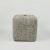 2020s Custom 18" X 18" X 18" Cube Stool, Upholstered in a Vintage Black + Cream Wool Rug, Turkey For Sale - Image 5 of 8