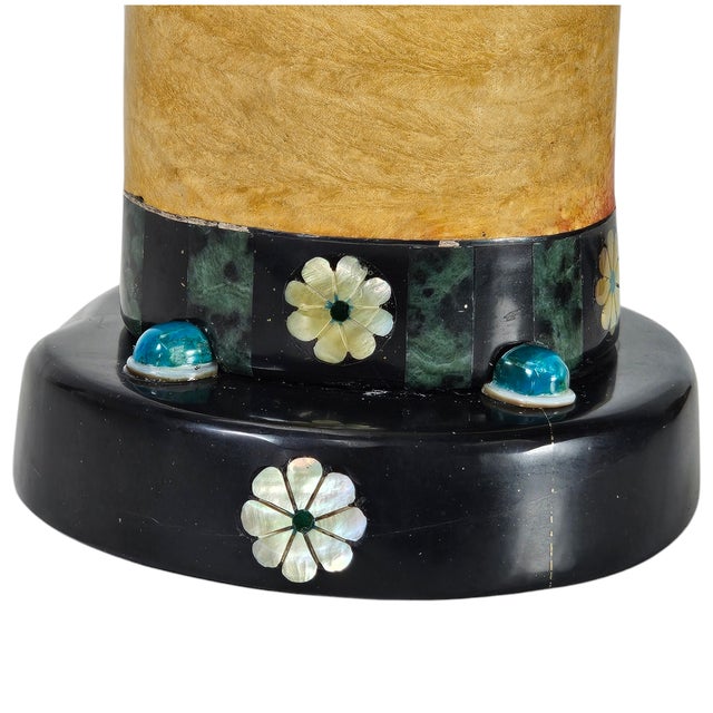 Rain Cloud Kachina Sculpture by Pedro Jimenez Iii, Blue Elk, Stone Inlay, 18" For Sale - Image 10 of 15